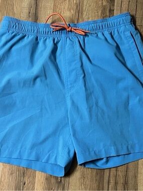Southern Tide Swim Trunks Mens Size M Blue Waist Board Shorts Drawstring